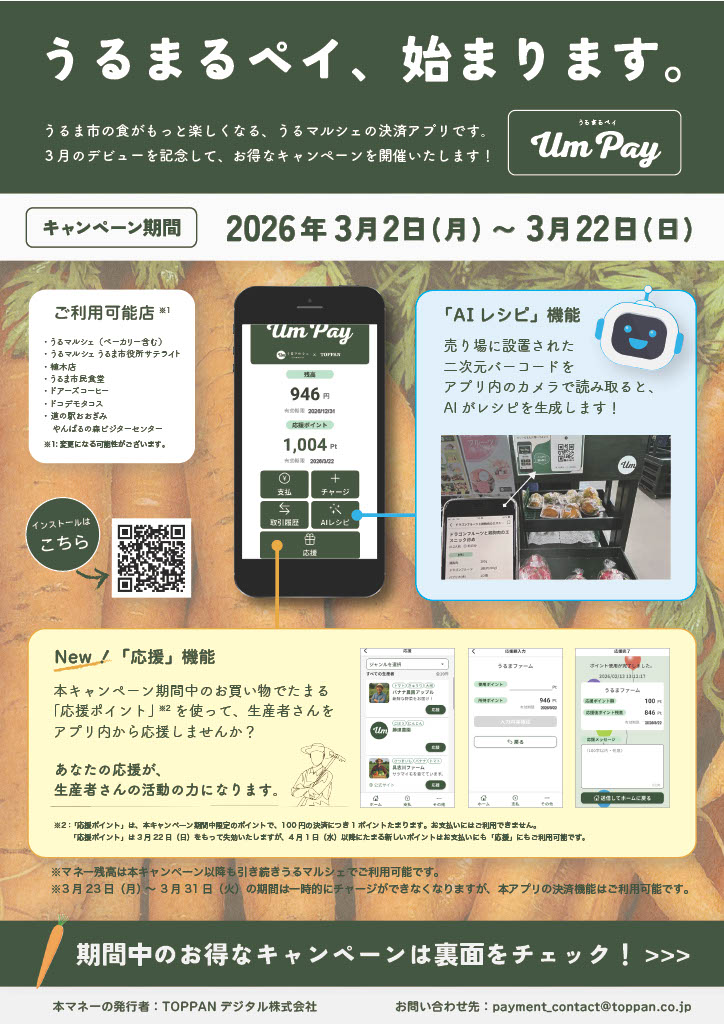 うるまるペイチラシ表